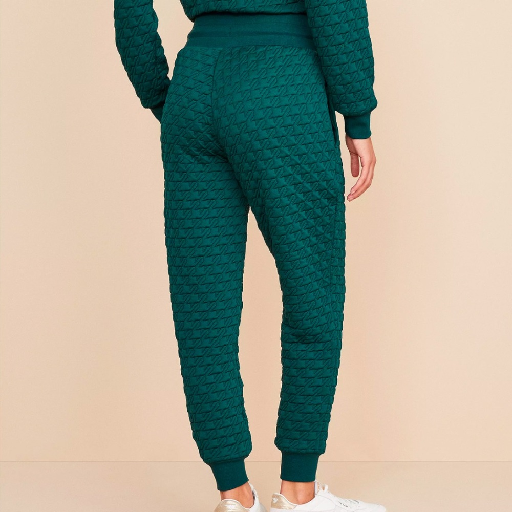 Lou & Grey Teal Quilted Joggers - Picture 4 of 8
